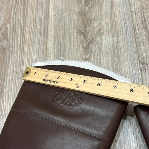 Ralph Lauren  brown WOMEN''S  Elegant leather riding boots size 9.5 NEW - Picture 9 of 11